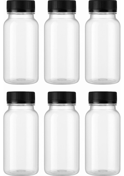 250ML Pet Yuvarlak Şişe ve Siyah Kapak( 6 Adet) modelleri