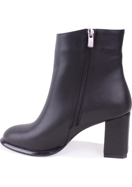 DZA07-811501 Siyah Klasik Topuklu Kadın Bot modelleri