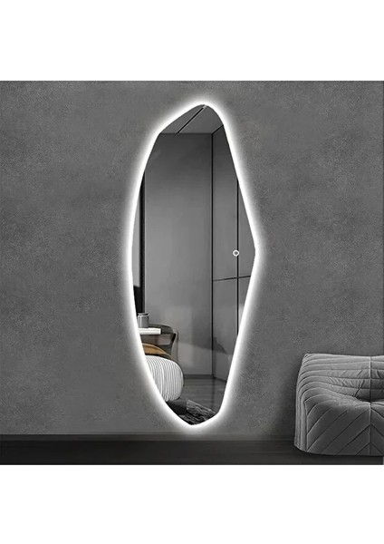 Dokunmatik Ledli Boy Aynası Flora Saturn Dekoratif Boy Aynası GF-001