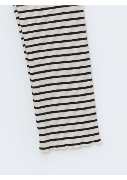 Lcw Kids Siyah Beli Lastikli Çizgili Kız Bebek Tayt fiyatları