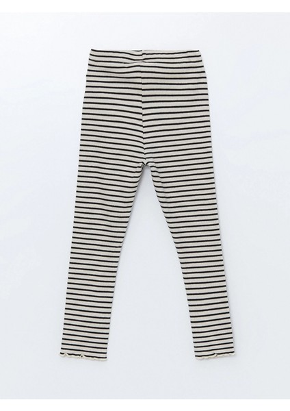 Lcw Kids Siyah Beli Lastikli Çizgili Kız Bebek Tayt modelleri