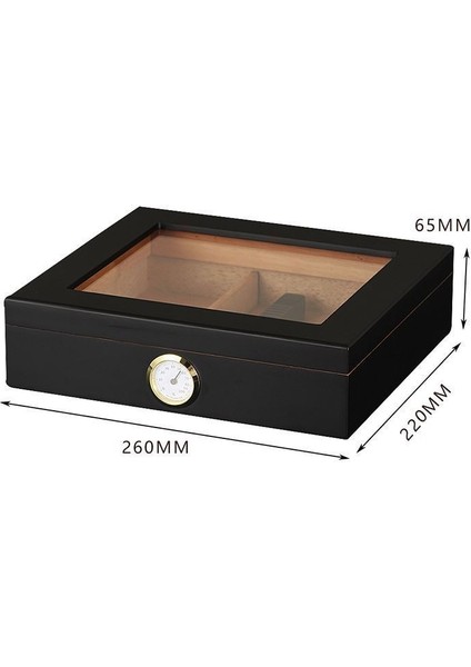 Def Olu Siyah Camlı Kısa Humidor Puro Kutusu RC06SY-D3 indirimleri