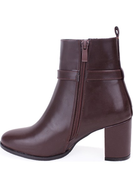 DZA07-7251759 Kahve Klasik Topuklu Kadın Bot modelleri