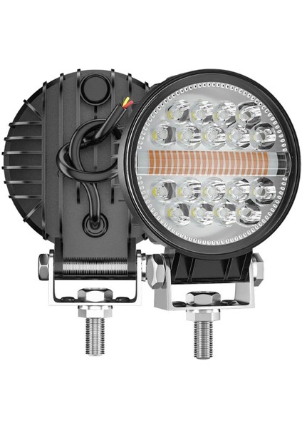Off Road Çakarlı Drl Gündüz LED Yuvarlak Çalışma Lambası Traktör Tekne Tır Kamyon Atv Spot Sis Farı fiyatları