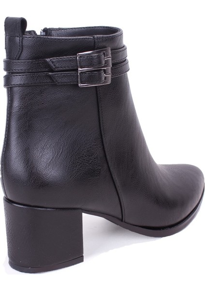 DZA07-928975 Siyah Klasik Topuklu Kadın Bot fırsatları