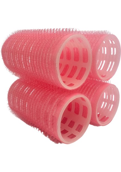 4lü Küçük Boy Plastik Bigudi Pembe CB21 - Cırtlı Yapışkanlı Saç Bigudisi modelleri