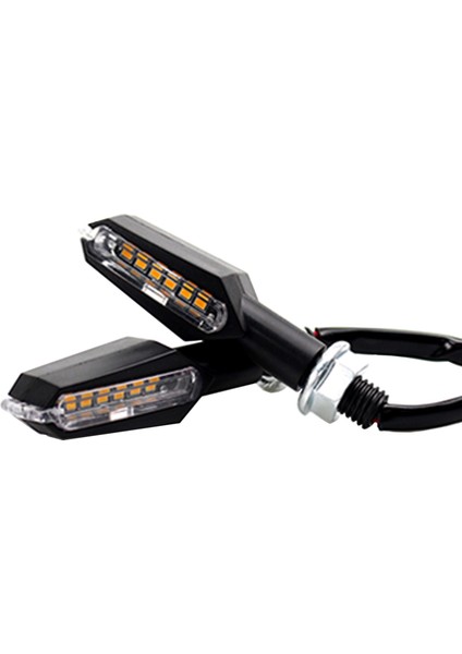 Motosiklet LED Sinyal Lambası Çift Taraflı LED Sinyal Lamba Seti 2 Li