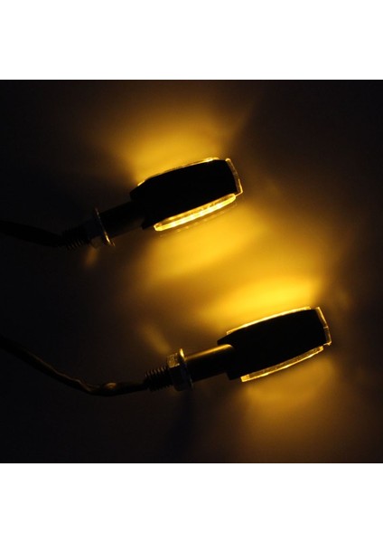 Motosiklet LED Sinyal Lambası Çift Taraflı LED Sinyal Lamba Seti 2 Li fırsatları