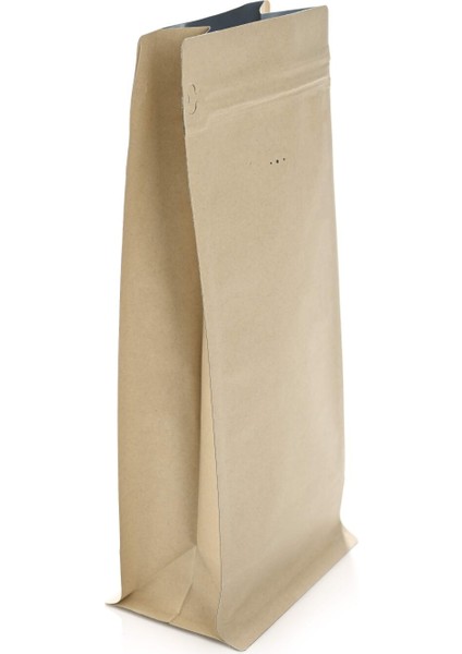 Valfli Flat Bottom Açık Kraft Alüminyum Önden Kilitli Ambalaj 14X33+5 CM-1000 Gr. 50 Adet fırsatları