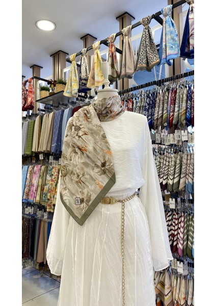 Saklı Bahar Eşarp Mint