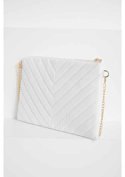 Baklava Desenli Cüzdan Çanta-Beyaz ARM143 fiyatları