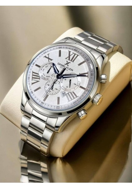 Exclusive Erkek Kol Saati – Beyaz Kadran – Çelik Kordon – Roma Rakamlı – Takvimli fiyatları