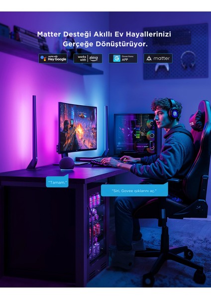 Aı Sync Box Kit 2 27-34 Inç Gaming Monitör Arkası Aydınlatma - H6603311