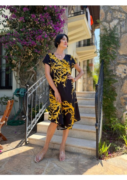 FT179003 Viskon Fethiye Elbise