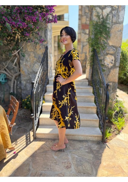 FT179003 Viskon Fethiye Elbise modelleri