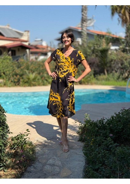 FT179003 Viskon Fethiye Elbise