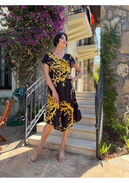 FT179003 Viskon Fethiye Elbise