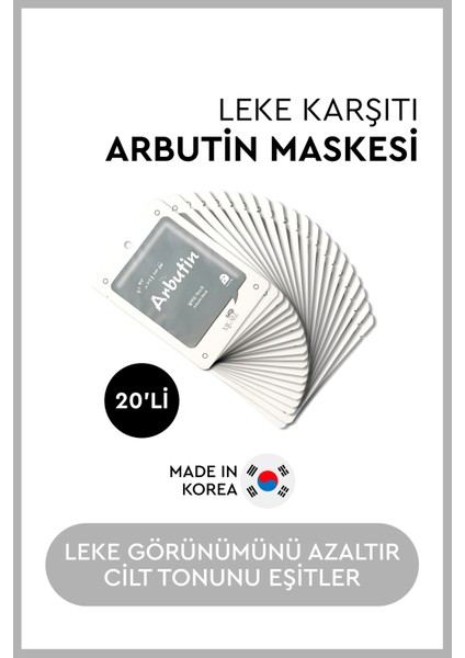 On Arbutin Mask - Arbutin Özlü Yüz Maskesi 20'li