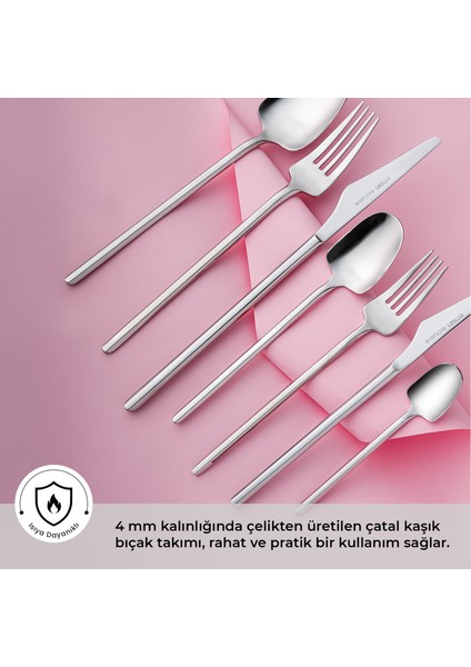 Destrier 84 Parça 12 Kişilik Kutulu Çatal Kaşık Bıçak Takımı fiyatları