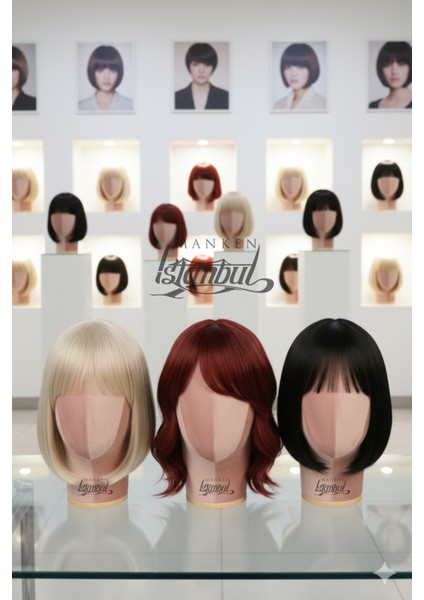 Bayan Kumaş Kaplı Polyester Kafa Mankeni Aksesuar Mankeni Şapka Mankeni Peruk Mankeni fiyatları