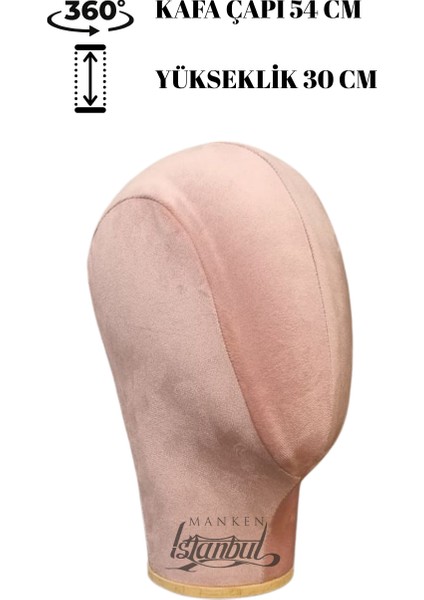 Bayan Kumaş Kaplı Polyester Kafa Mankeni Aksesuar Mankeni Şapka Mankeni Peruk Mankeni fırsatları