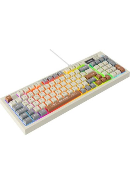 Kb-79 Sılent Pro Gri-Gri Mavi-Kahve Sessiz Rgb Q Membrane Oyuncu Klavyesi fırsatları