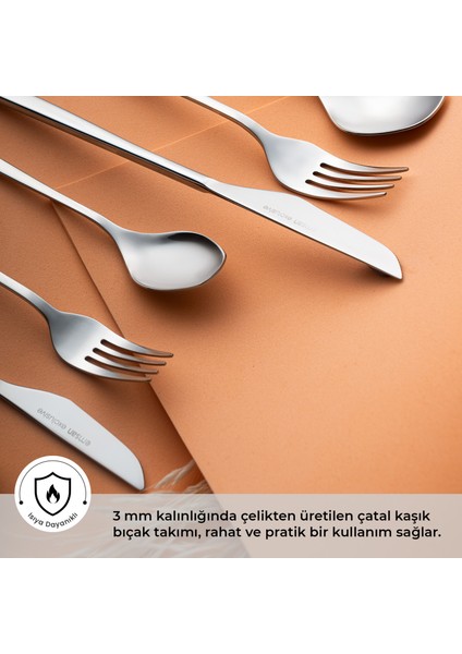 Alisa 84 Parça 12 Kişilik Kutulu Çatal Kaşık Bıçak Takımı fiyatları
