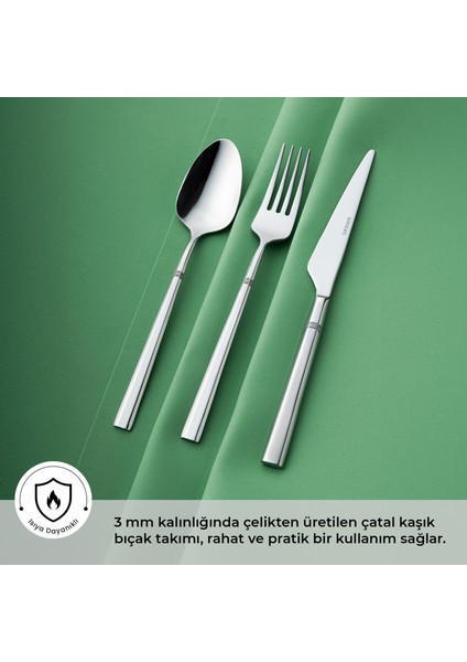 Penta 18 Parça 6 Kişilik Çatal Kaşık Bıçak Takımı fiyatları