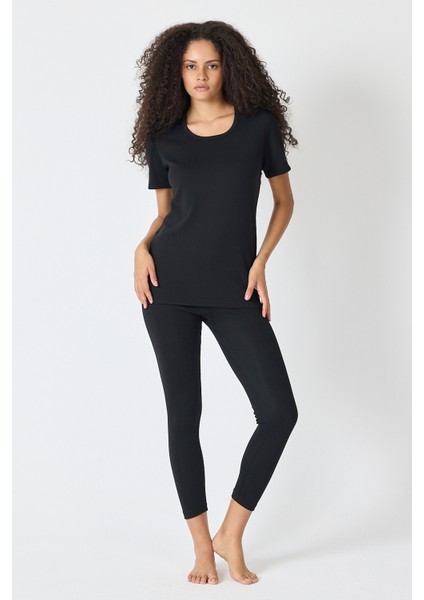 Kadın Siyah Ekonomik Termal Tayt 341 fırsatları
