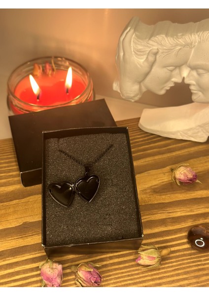 Kapaklı Kalp Çelik Kolye modelleri