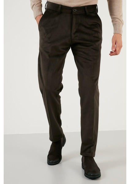 Captiva Erkek Rahat Kesim Yüksek Kalite Klasik Kışlık Kalın Içi Polarlı Termal Kadife Pantolon Baba Fitilli