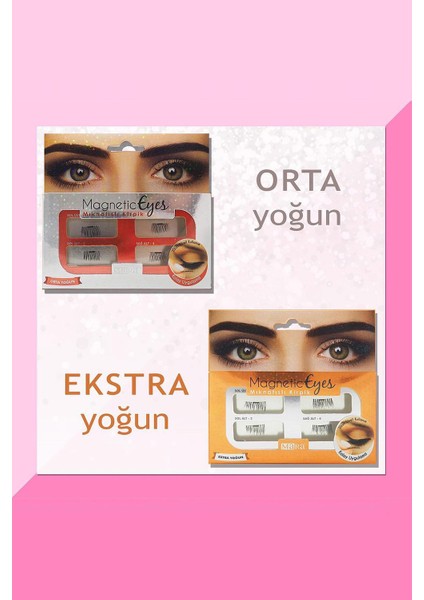 Magnetic Eyes Mıknatıslı Kirpik Orta Yoğun modelleri