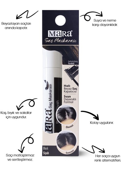 Saç Maskarası Siyah