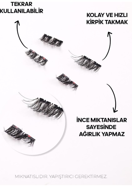 Eyes Mıknatıslı Takma Kirpik Maximum Yoğun