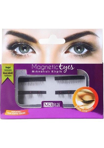 Mıknatıslı Tam Kirpik Takımı Parçalı