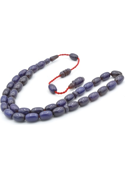 Usta Işi Sistemli Badem Kesim Koyu Mavi Katalin Tesbih fiyatları