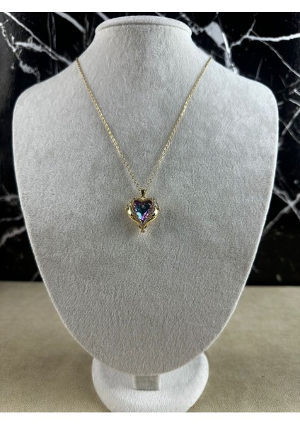 Okyanusun Kalbi Büyük Çelik Kolye