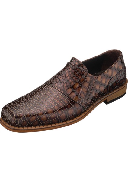 K01 Şahmeran Baskılı Deri Extra Rahat Extra Geniş Kalıp Özel Seri El Işçiliği