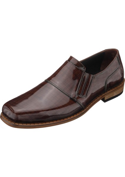 K01 Kahve Açma Baskılı Deri Extra Rahat Extra Geniş Kalıp Özel Seri El Işçiliği