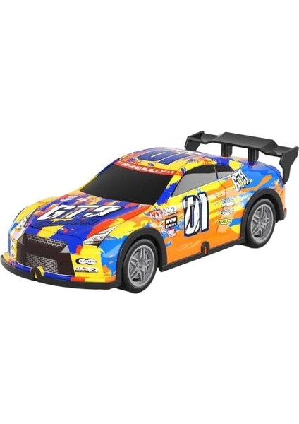 1:20 Işıklı ve Sesli Aurora Yarış Arabası Turuncu Sarı