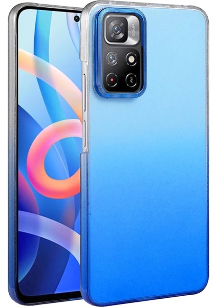 Xiaomi Redmi Note 11 Pro Glossy Kapak - MAVI-(5796)