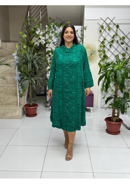 YS81005 Viskon Yasemin Elbise