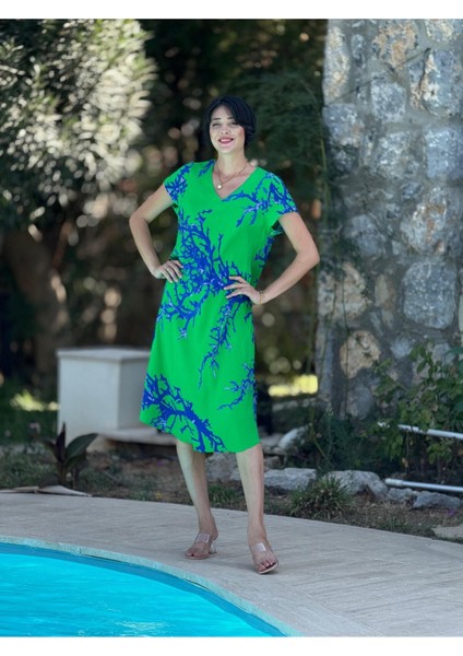 FT179002 Viskon Fethiye Elbise