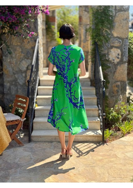 FT179002 Viskon Fethiye Elbise