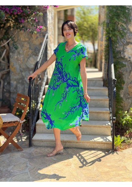 FT179002 Viskon Fethiye Elbise