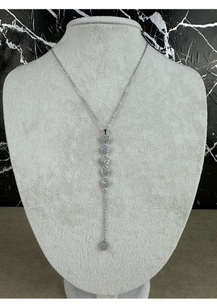 Kalpli Lüks Çelik Y Kolye