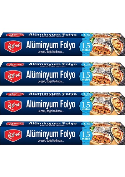 Alüminyum Folyo Seti 30cm x 15 m 10mic 4 Adet