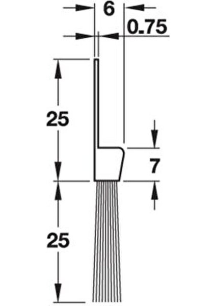 Kapı Altı Fırçası 100 cm Toz Emme Özellikli Çift Yönlü Kullanım 1 Adet fırsatları