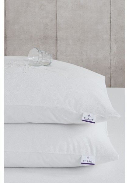 Yastık Alezi Fermuarlı 2 Adet Beyaz (50X70 Cm)