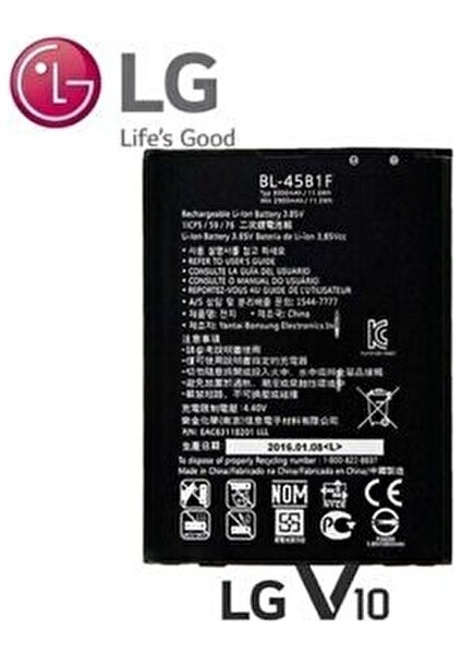 V10 Batarya BL-45B1F 3000 mAh Yüksek Performanslı Lityum İyon Uyumlu Batarya fiyatları